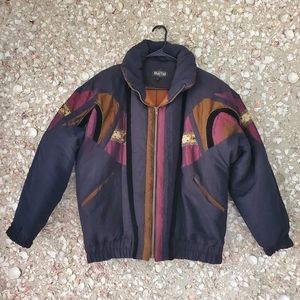 Vintage Braetan 1980's/90'S Puffer Jacket Small Navy